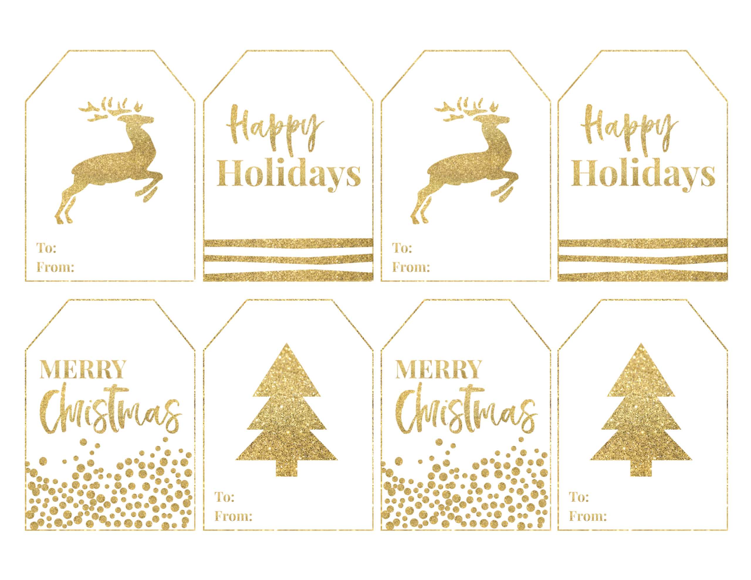 38 Sets Of Free Printable Christmas Gift Tags