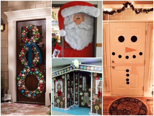 72 Christmas Door Decorations Ideas In 2021