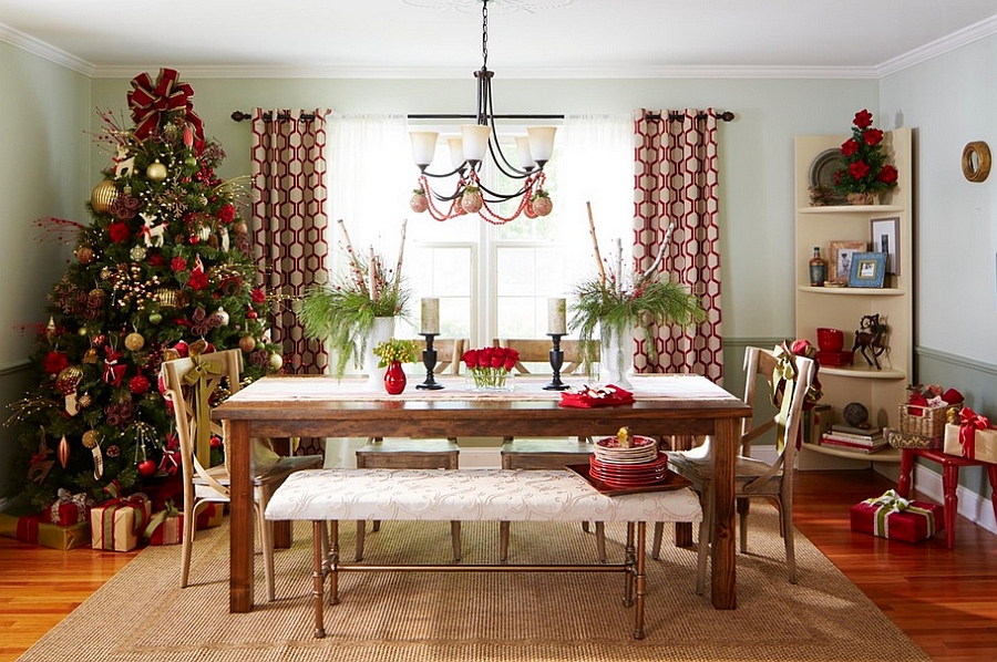 Christmas Decorating Ideas For A Dining Table