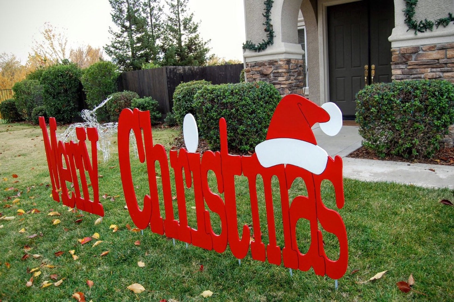 Diy Merry Christmas Sign With Marquee Lights