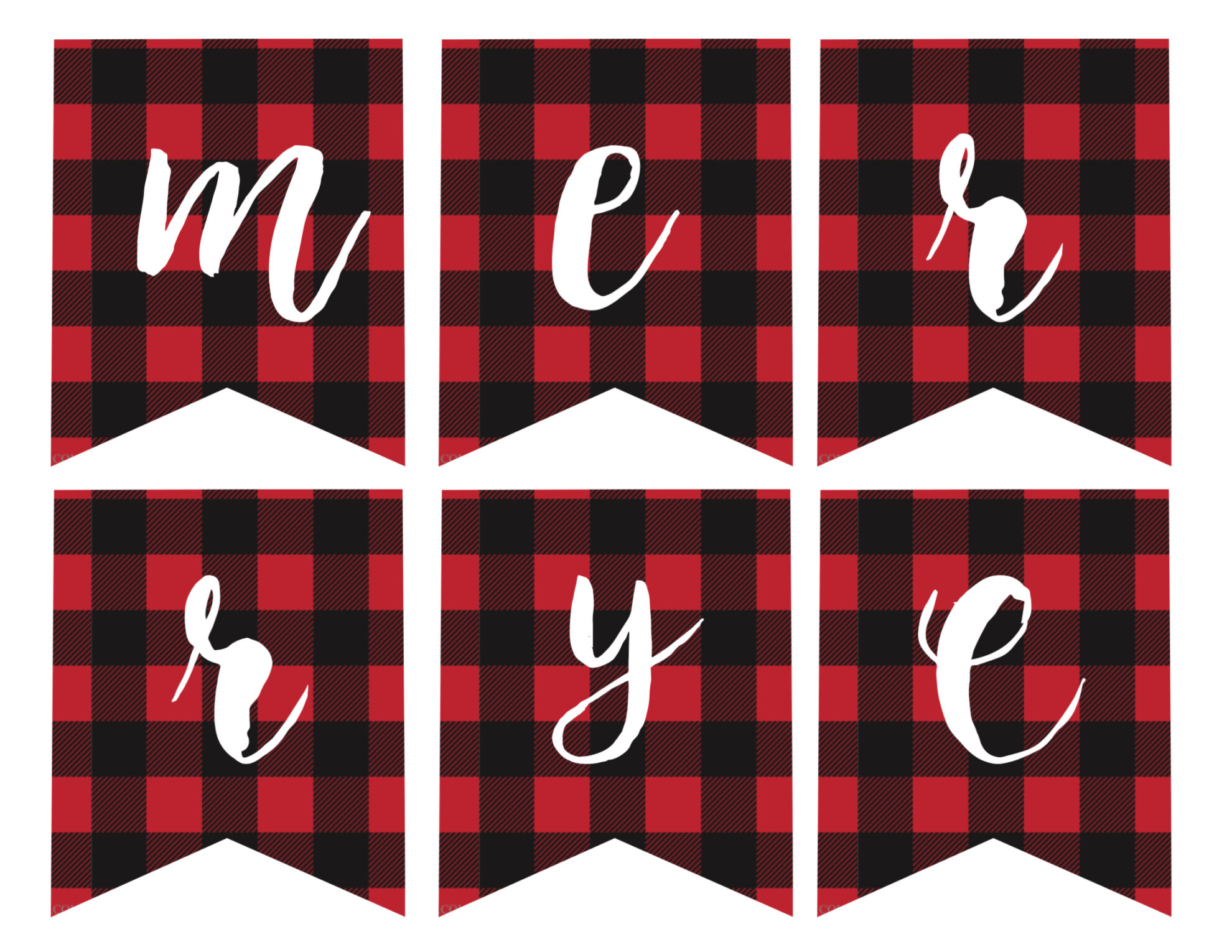 Download These Free Printable Merry Christmas Banner