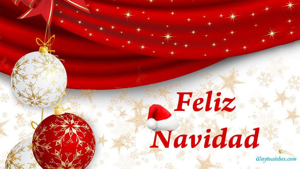 Feliz Navidad Is Spanish For Merry Christmas Stock