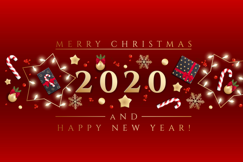 Merry Christmas And Happy New Year 2020