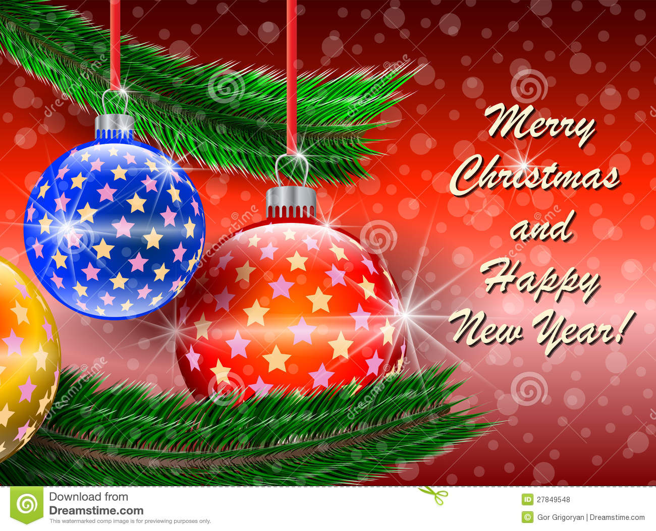 Merry Christmas And Happy New Year In French