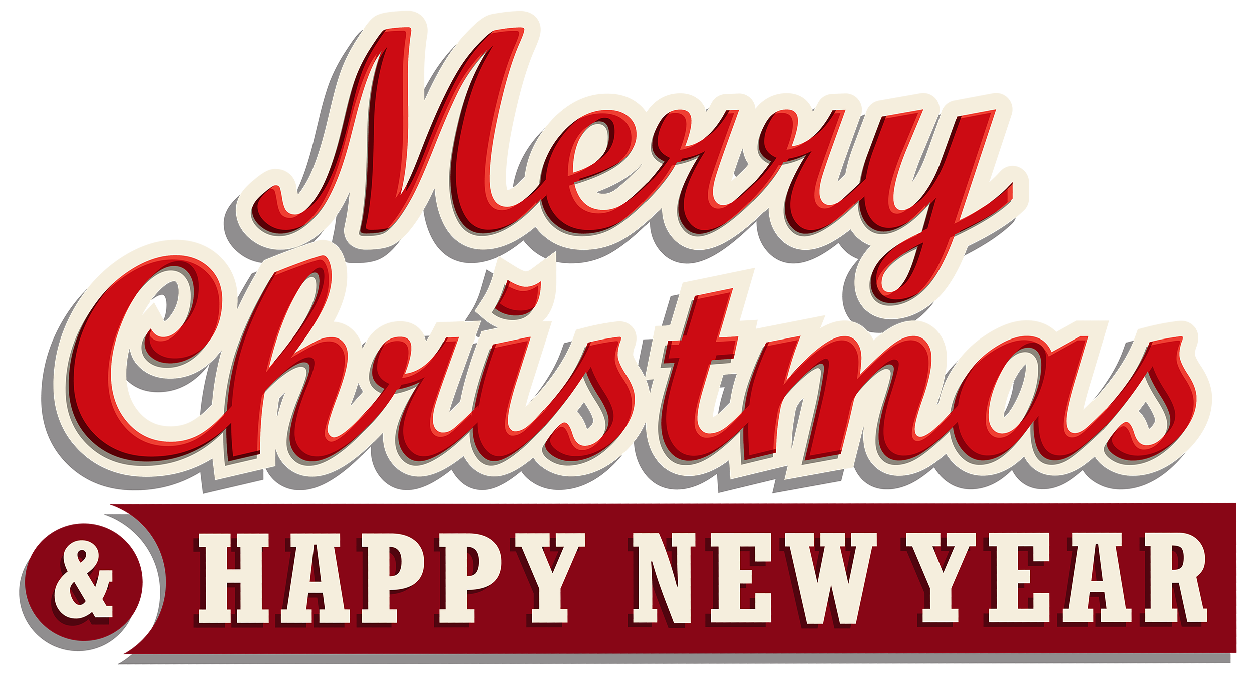Merry Christmas And Happy New Year Png Images | Vector And