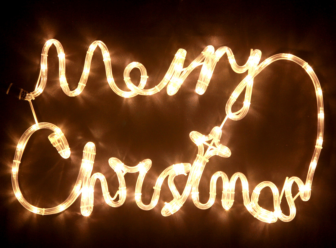Merry Christmas Led Lighted Sign