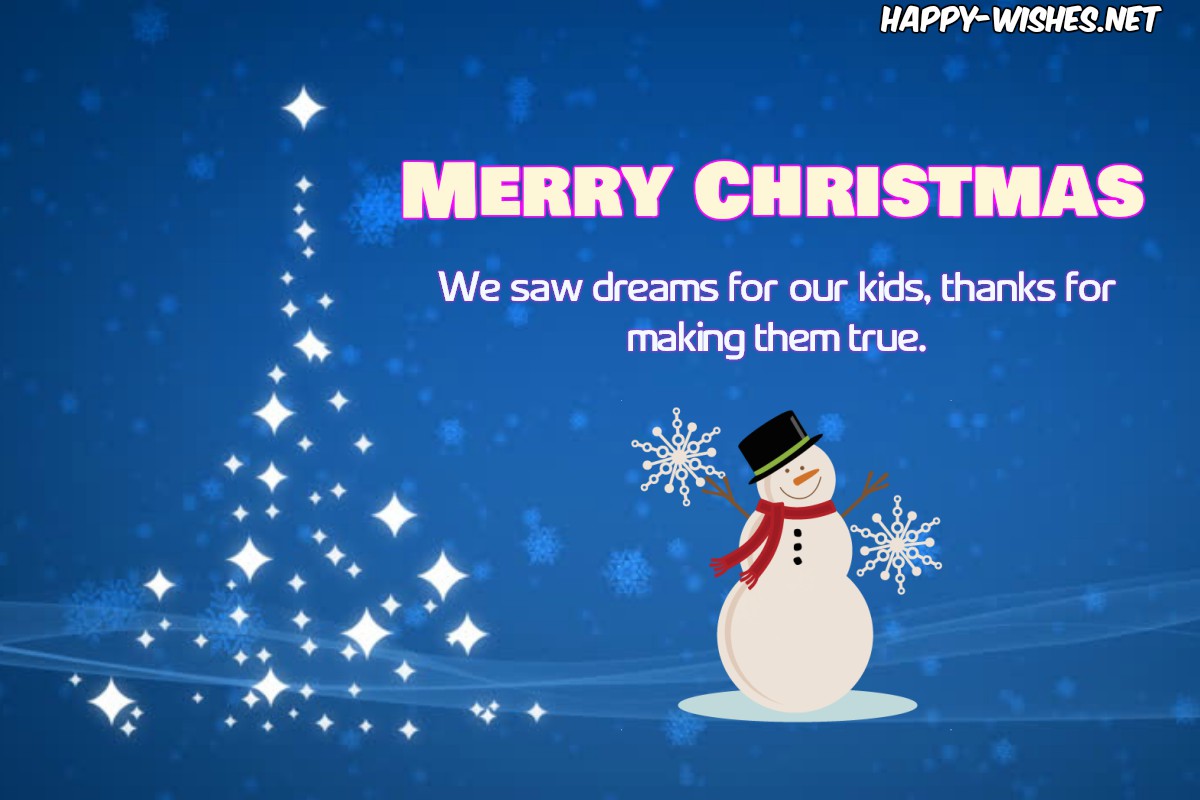 Merry Christmas Messages For Teachers From Parents: