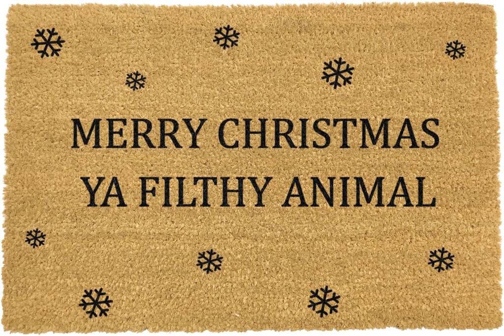 Merry Christmas Ya Filthy Animal Door Mat | Etsy