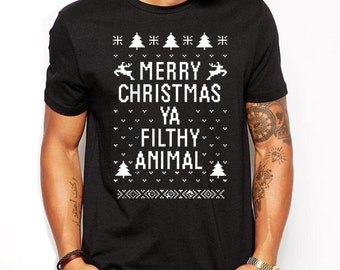 Merry Christmas Ya Filthy Animal Family Pajamas