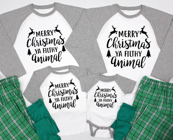 Merry Christmas Ya Filthy Animal Pajamas