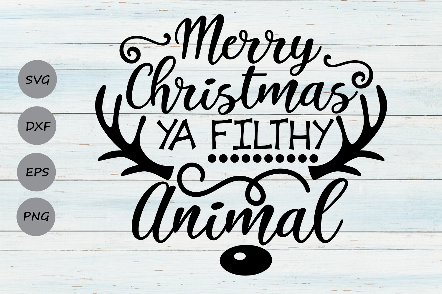 Merry Christmas Ya Filthy Animal Svg | Etsy