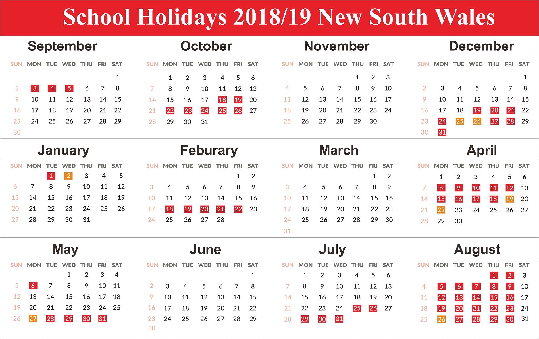 Nsw School Holidays & Term Dates 2021 - 2022