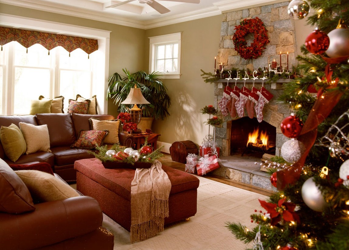 Simple Winter Living Room